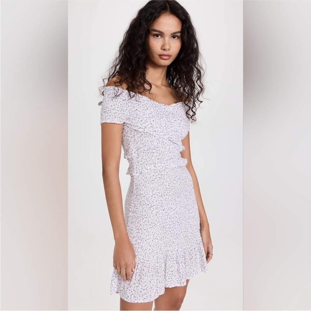 B.B. Dakota Rom Com Off Shoulder Floral Mini Dress